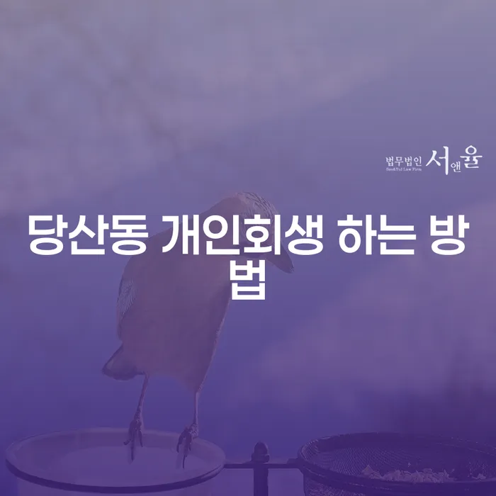 당산동 개인회생, 어떻게 시작해야 할까요?