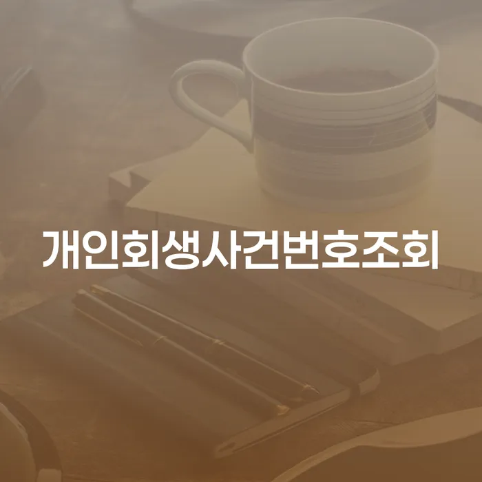 개인회생사건번호조회를 통해 채무 문제를 해결할 수 있을까요?